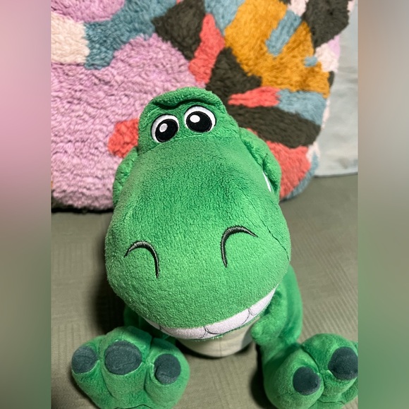 Disney Big Feet Plush Rex Toy Story Green Dinosaur Parks Exclusive Soft - Picture 7 of 10